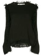 Comme Des Garçons Distressed Loose Sweater - Black