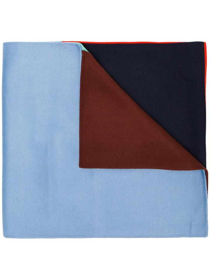 Odeeh Colour Block Scarf - Red
