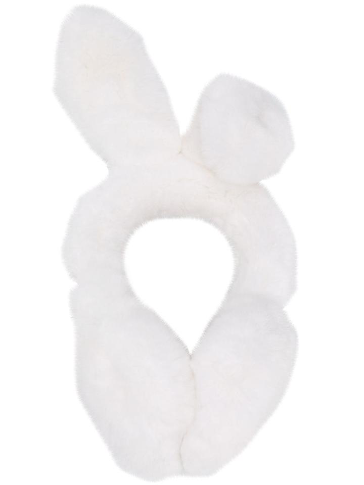 Liska Rabbit Ear Muffs - White