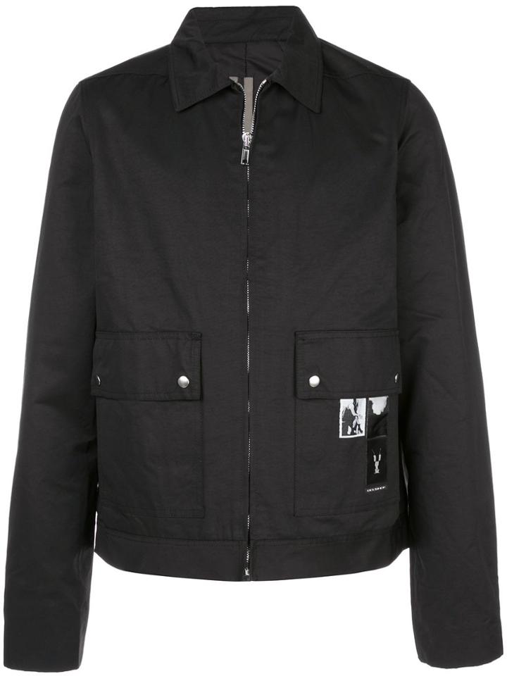 Rick Owens Drkshdw Photo Patch Shirt Jacket - Black