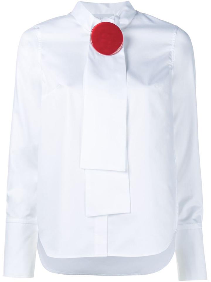 Osman Leticia Cotton Shirt With Oversized Button