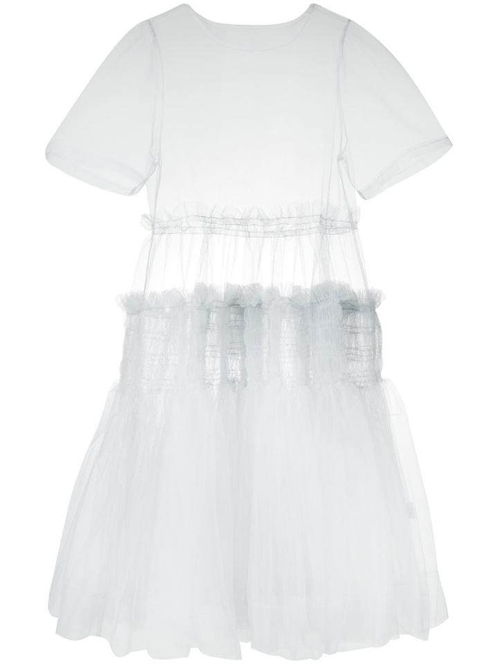 Molly Goddard Tang Dress, Women's, Size: 8, Grey, Nylon