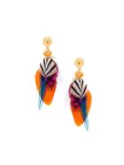 Gas Bijoux Small 'sao' Feather Earrings