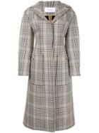 Irene - Long Checked Coat - Women - Cotton/mohair/wool - 36, Women's, Nude/neutrals, Cotton/mohair/wool