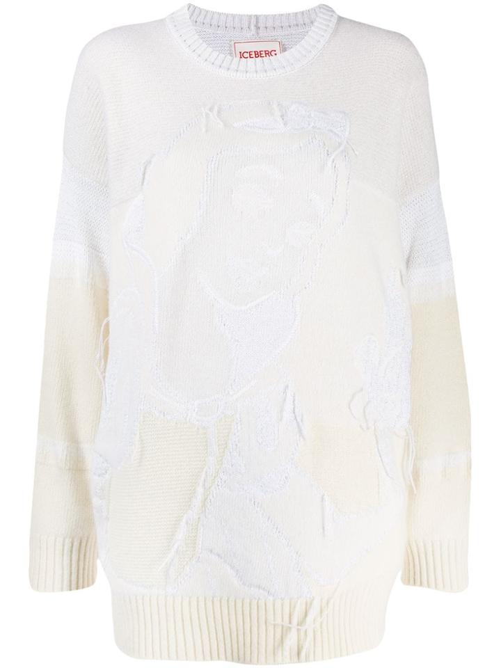 Iceberg Oversized Snow White Jumper