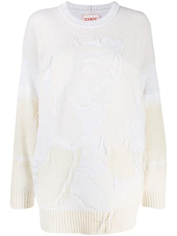 Iceberg Oversized Snow White Jumper