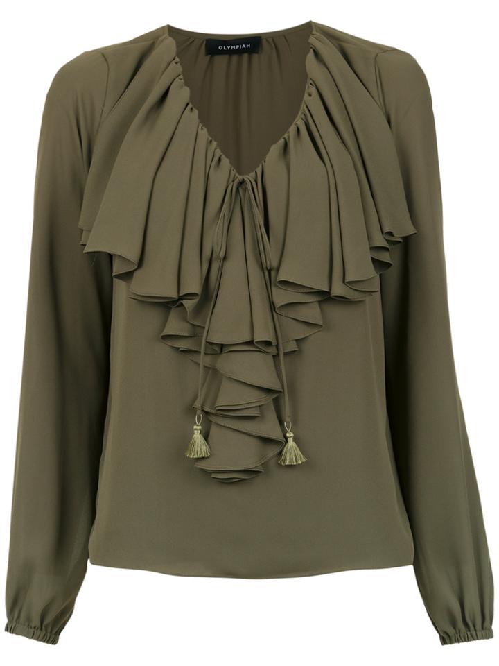 Olympiah Juli Ruffled Blouse - Green