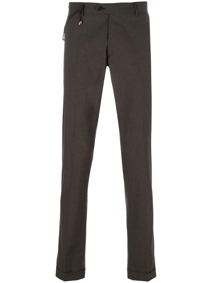 Berwich Rope Clip Trousers - Brown