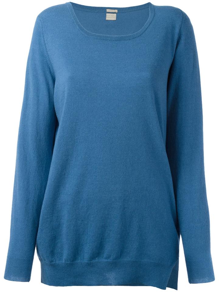 Massimo Alba Fine Knit Jumper, Women's, Size: Large, Blue, Cashmere