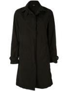 Aspesi Single-breasted Fitted Coat - Black