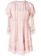 Iro Western Ruffle Dress - Pink