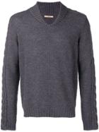 Nuur Long-sleeve Fitted Sweater - Grey
