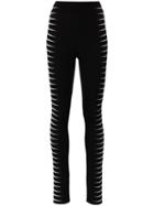 Haider Ackermann Striped Knitted Trousers - Black