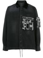 Sacai Multi-pocket Denim Shirt - Black