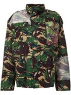 Off-white Camouflage Print Jacket, Women's, Size: Medium, Green, Cotton