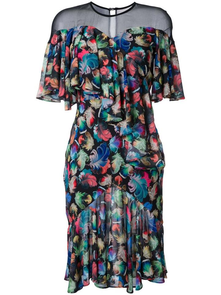 Romance Was Born Romance Was Born X Ultra Violet (purple) 'fantasia Plume' Dress, Women's, Size: 6, Silk/polyester
