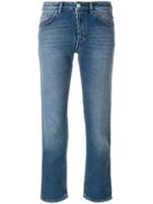 Toteme Cropped Straight Jeans - Blue