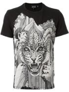 Just Cavalli Printed T-shirt, Men's, Size: L, Black, Cotton