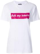 Brognano Ask My Intern T-shirt - White