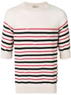 Maison Kitsuné Striped Jumper - Nude & Neutrals