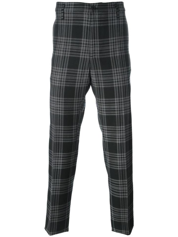 Golden Goose Deluxe Brand Checked Trousers, Men's, Size: Medium, Black, Cotton/polyester/wool/cupro