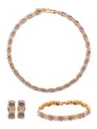 Susan Caplan Vintage 1980s Vintage D'orlan Necklace, Bracelet And