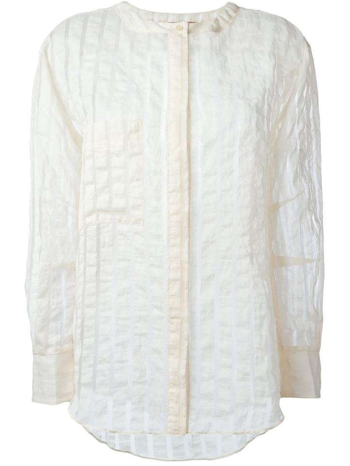 Erika Cavallini Sonny Shirt, Women's, Size: 44, Nude/neutrals, Cotton/polyamide