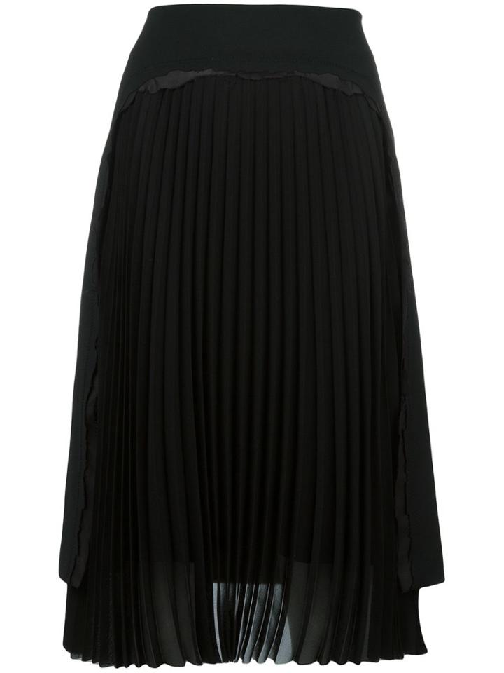 Maison Margiela Pleated Panel Skirt - Black