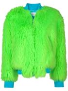 Alberta Ferretti Fur Bomber Jacket - Green