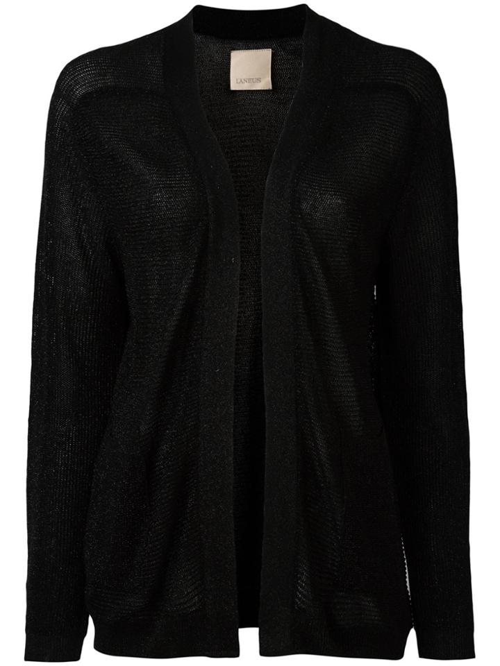 Laneus Open Front Cardigan - Black