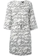 A.p.c. - Printed Belt Dress - Women - Silk - 36, Nude/neutrals, Silk