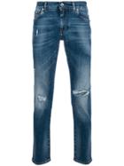 Dolce & Gabbana Ripped Detail Jeans - Blue
