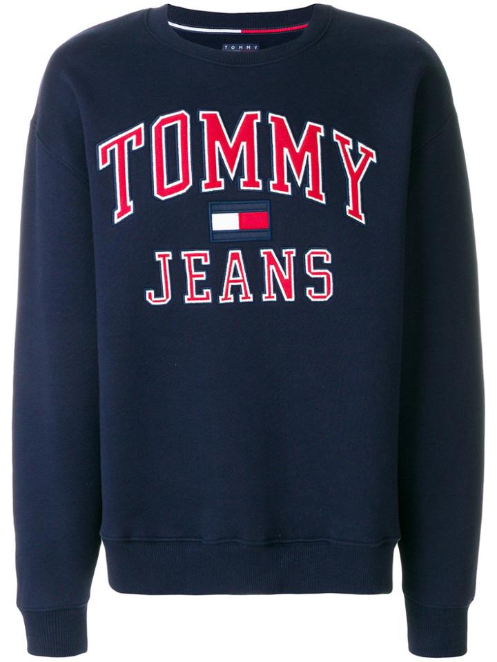 Tommy Jeans Applique Logo Sweatshirt - Blue