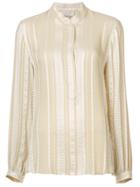 Zeus+dione Embroidered Blouse - Nude & Neutrals