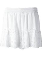 P.a.r.o.s.h. Crochet Hem Shorts