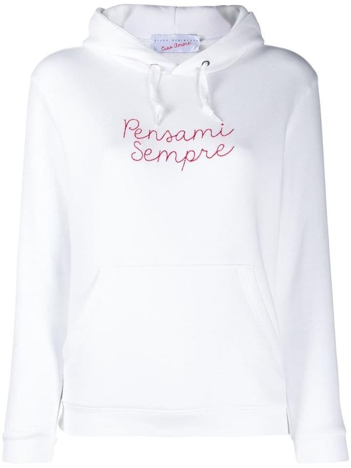Giada Benincasa Pensami Sempre Hoodie - White