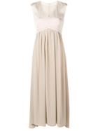 Peserico Flared Evening Dress - Neutrals