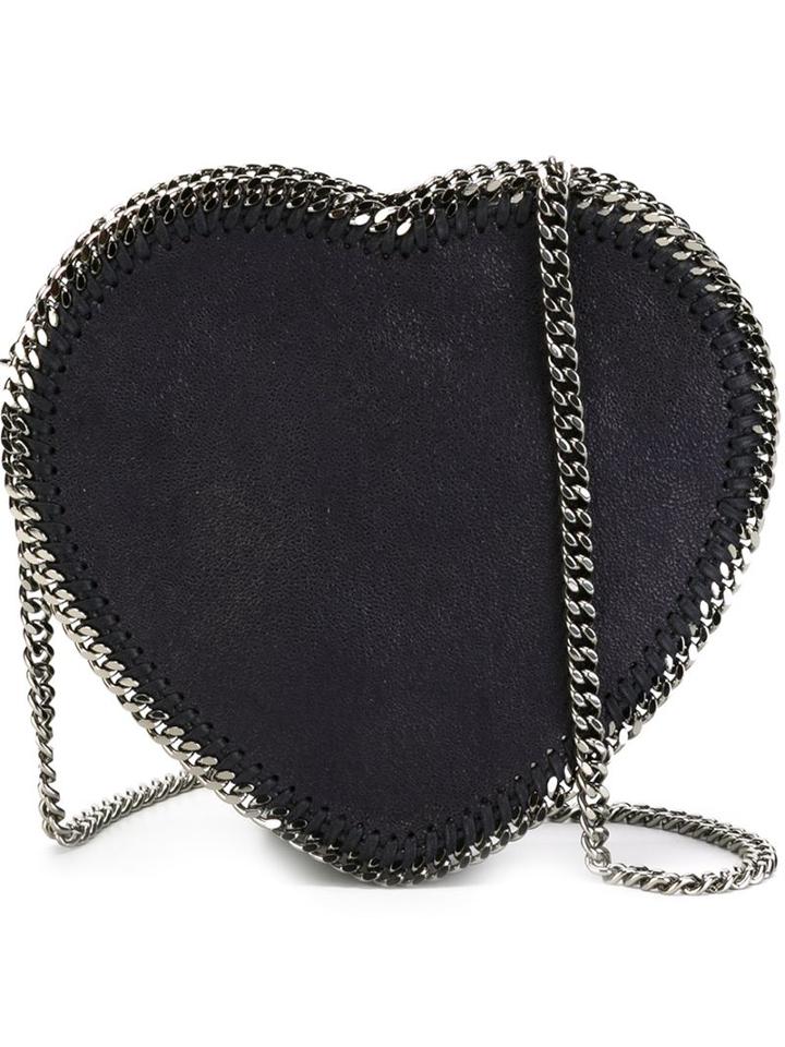 Stella Mccartney 'falabella' Heart Crossbody Bag, Women's, Blue