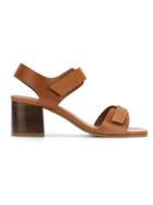 Studio Chofakian Block Heel Sandals - Brown