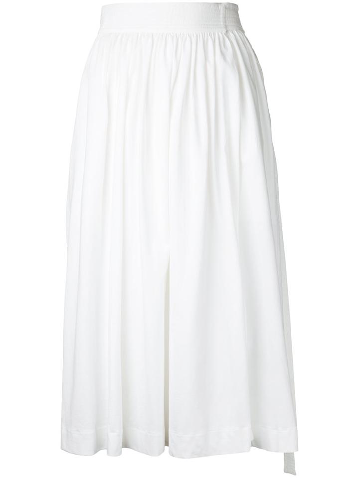 Lemaire High-waisted Midi Skirt, Women's, Size: Small, White, Cotton