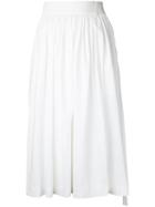 Lemaire High-waisted Midi Skirt, Women's, Size: Small, White, Cotton