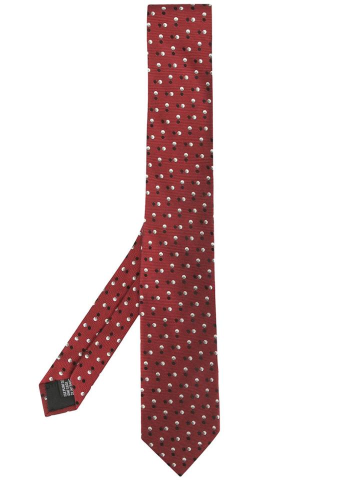 Cerruti 1881 Polka Dot Print Tie - Red
