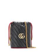 Gucci Gg Marmont Mini Bucket Bag - Black