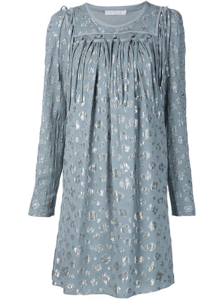 Chloé Leopard Print Loose Dress