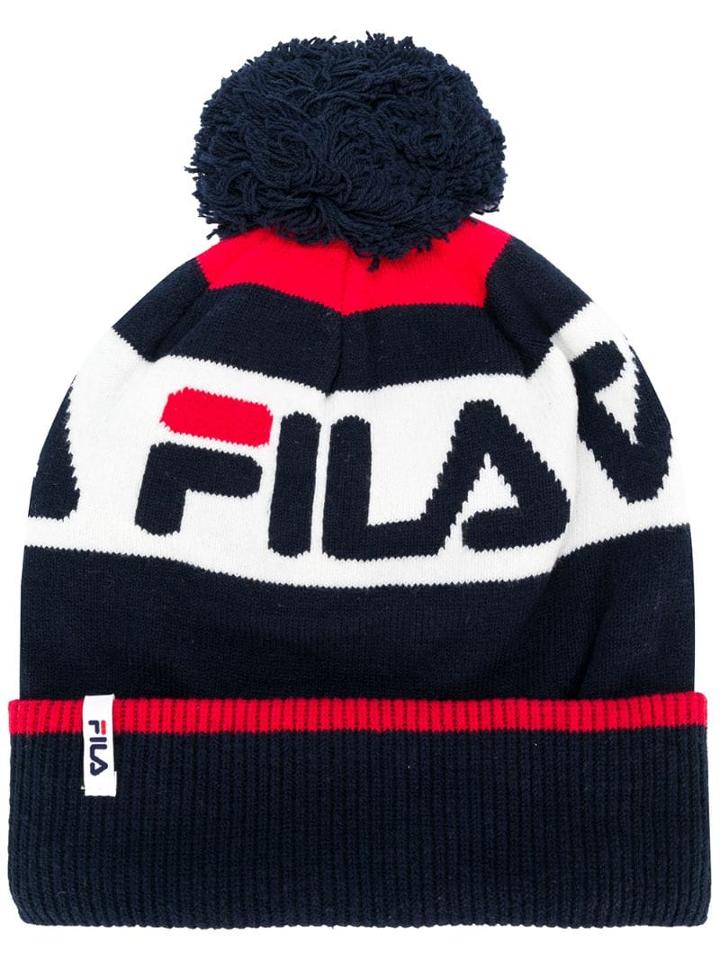 Fila Logo Print Beanie - Black