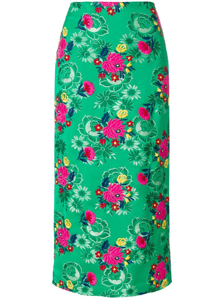 Marni Midi Length Skirt - Green