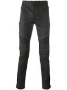 Balmain Biker Jeans, Men's, Size: 35, Black, Cotton/polyurethane