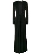 Alexander Mcqueen Lace Panel Evening Dress - Black