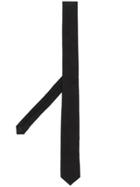 Saint Laurent Striped Tie - Black