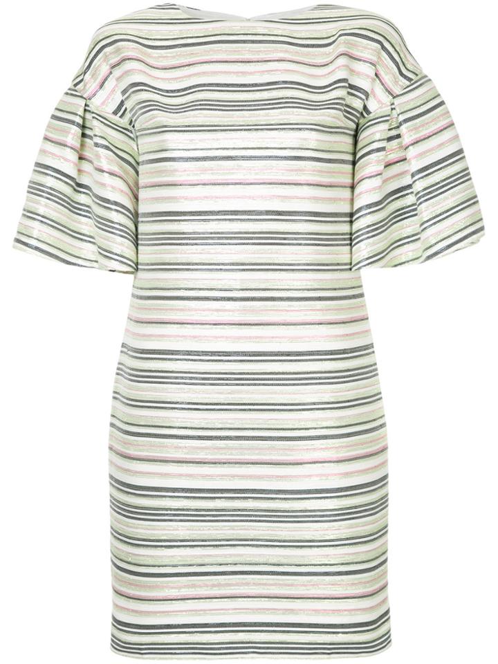 Ingie Paris Striped Shift Dress - Green